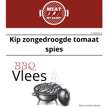 Bbq kip zongedroogde tomaat