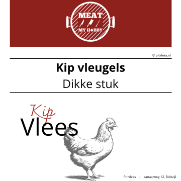 Kipvleugels dikke stuk